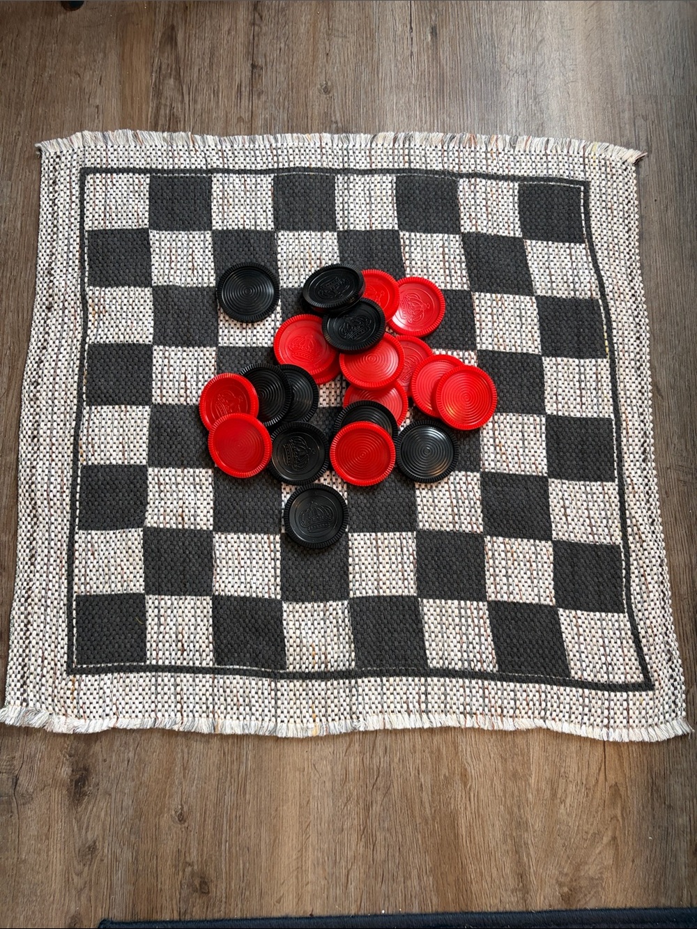 Cracker Barrel Vintage Porch Games Rug